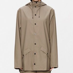 RAINS Jacket W3 – Sand – Size L – NWT – $110 Retail